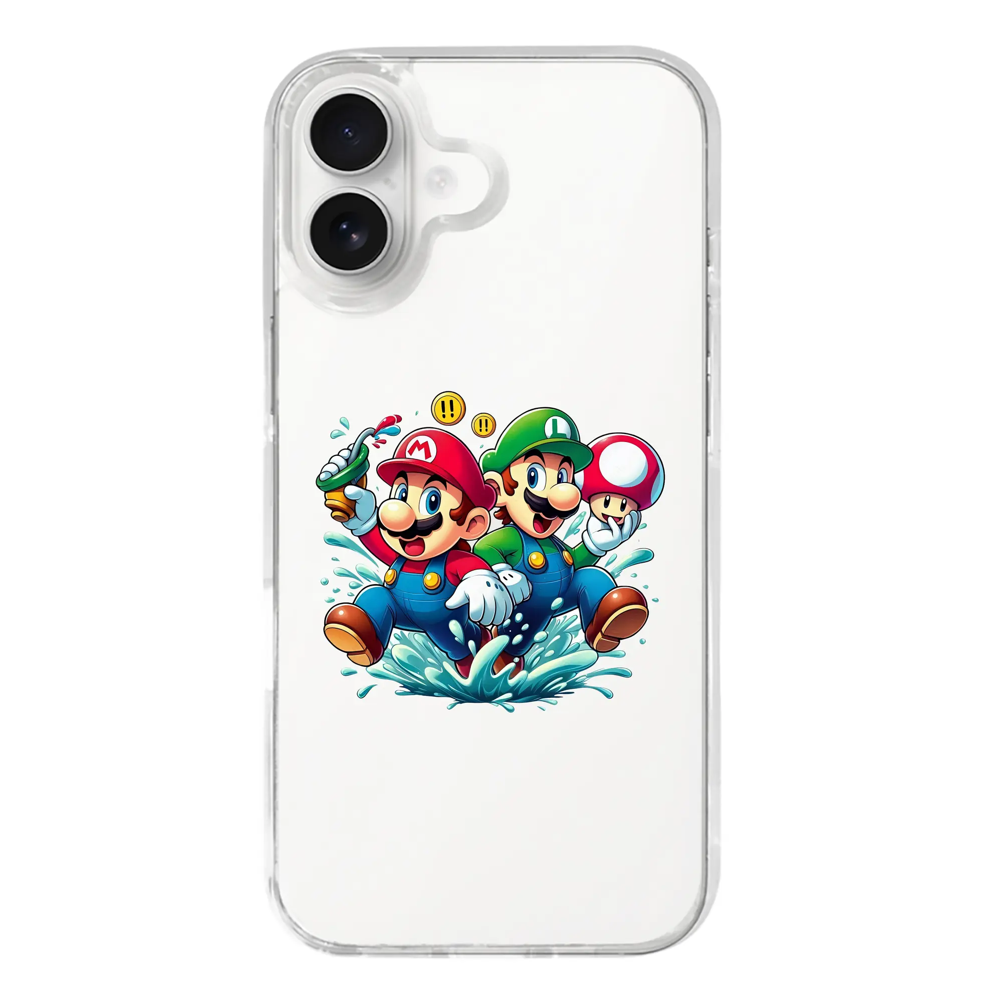 マリオ グッズ ルイージ - iPhone 17シリーズ 透明スマホケース – 薄型・耐衝撃・精密フィット保護カバー